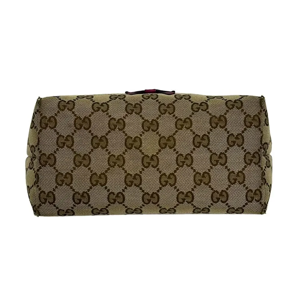 Gucci Zoo, Children's, GG Pattern Tote Bag 271101 Beige Dark Brown Multi
